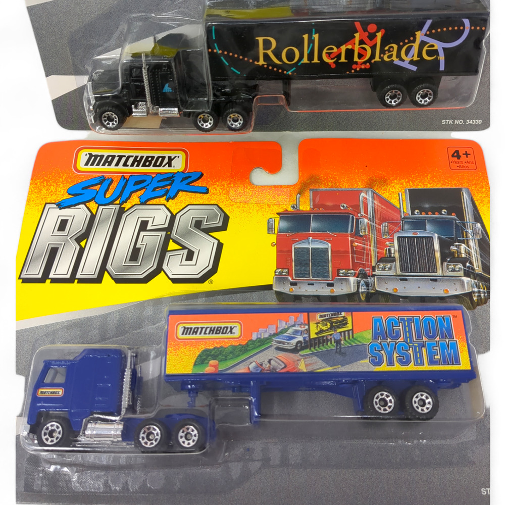 Matchbox Action System Rig and Rollerblade Rig Super Rigs 1995 Diecast Unopened - Picture 2 of 5